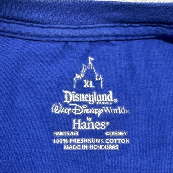 Disney Parks Men's XL Walt Disney World Crewneck Graphic T Shirt 1971 Logo Blue - Picture 3 of 11